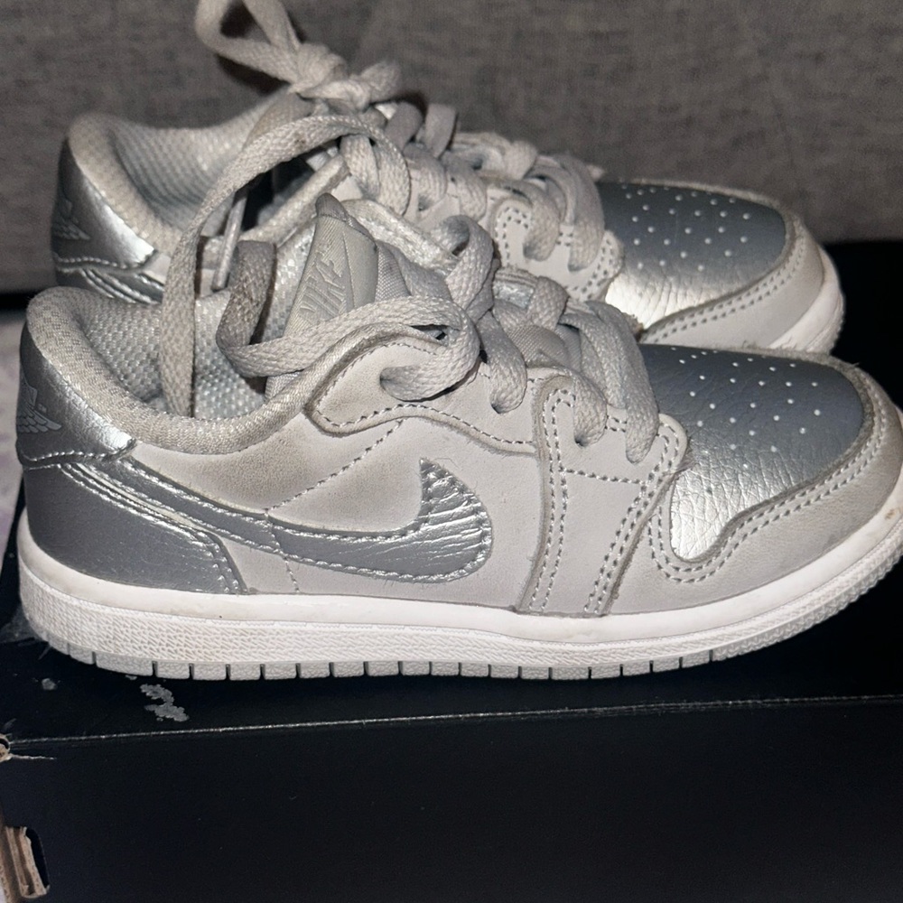 Nike Kids Shimmering Silver Sneakers